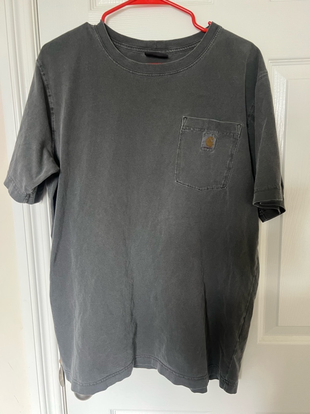 Carhartt Short Sleeve Pocket Tee in Charcoal Gray
